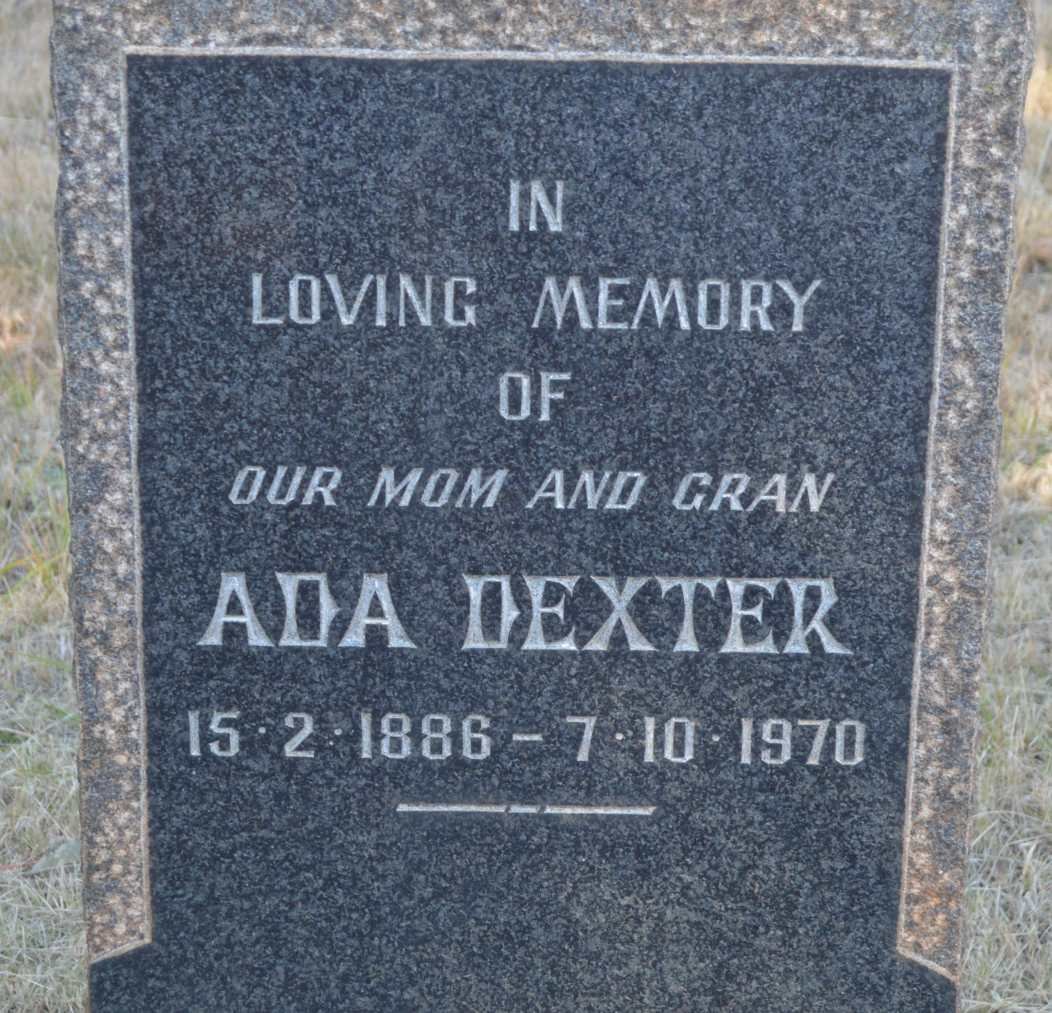 DEXTER Ada 1886-1970