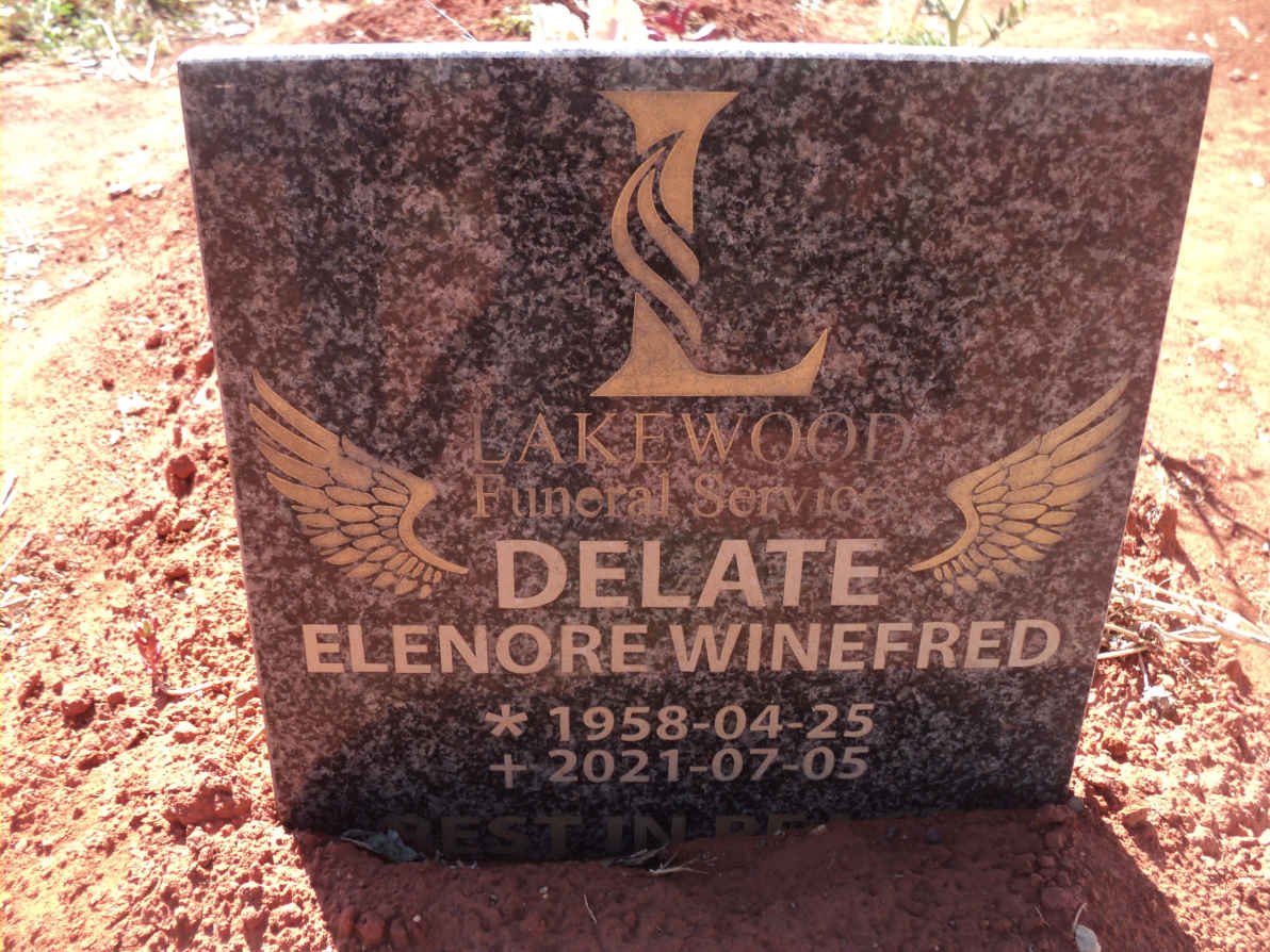 DELATE Elenore Winefred 1958-2021