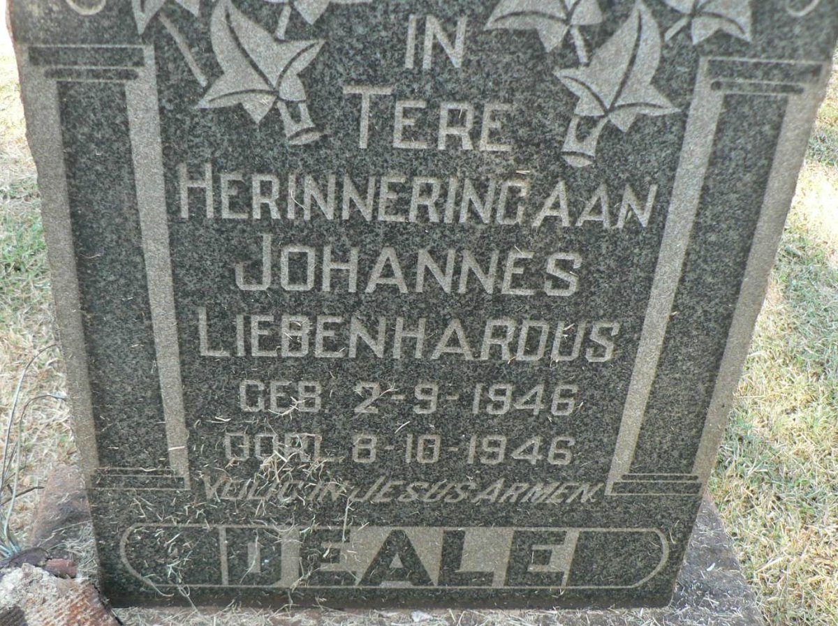 DEALE Johannes Liebenhardus 1946-1946