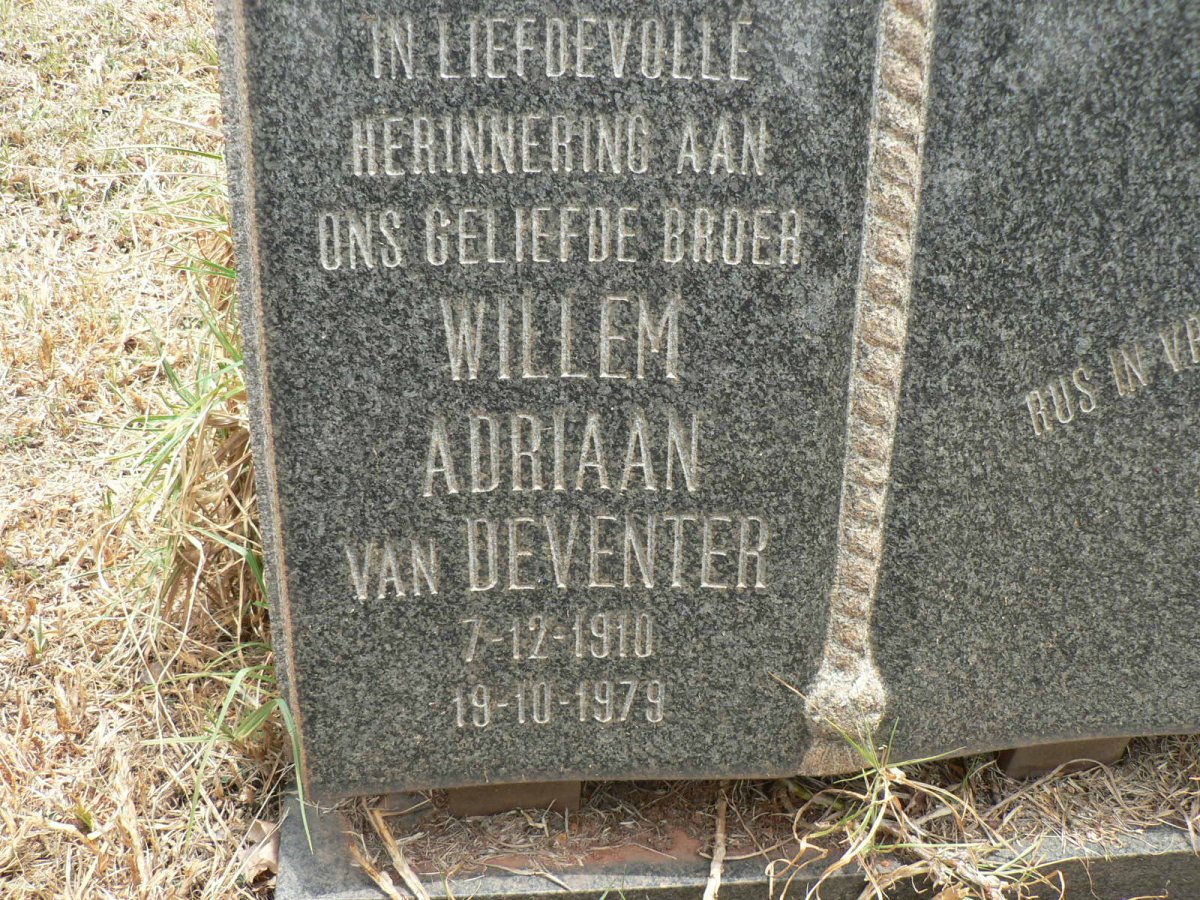DEVENTER Willem Adriaan, van 1910-1979