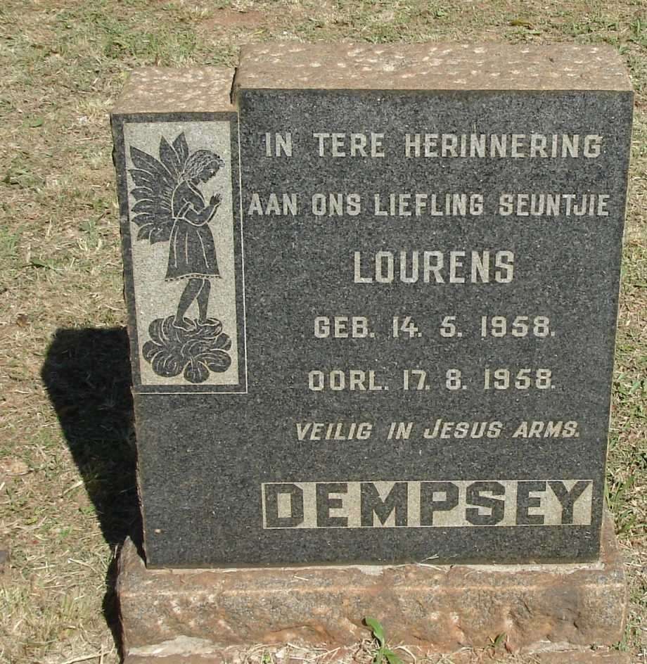 DEMPSEY Lourens 1958-1958