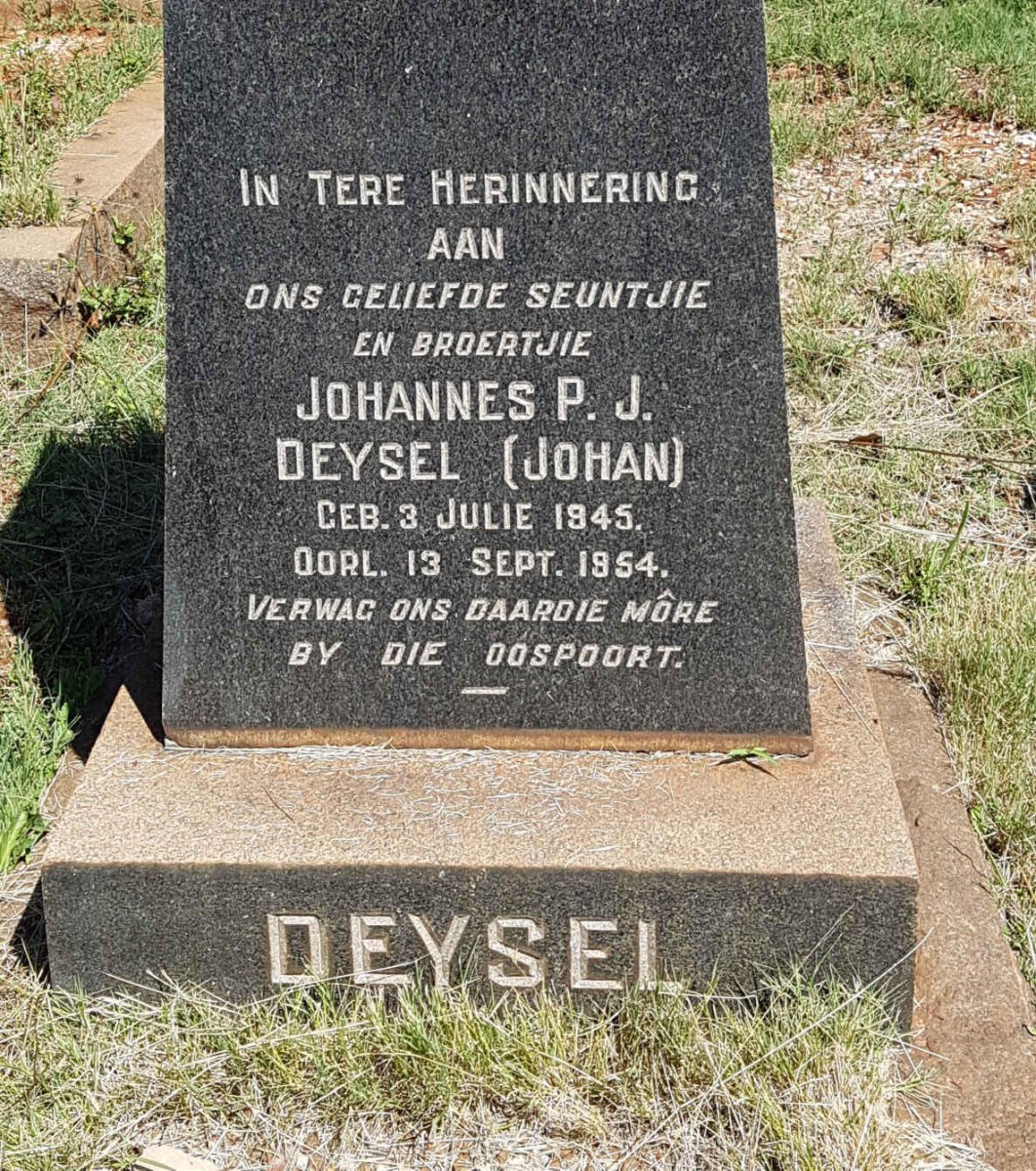 DEYSEL Johannes P.J. 1945-1954