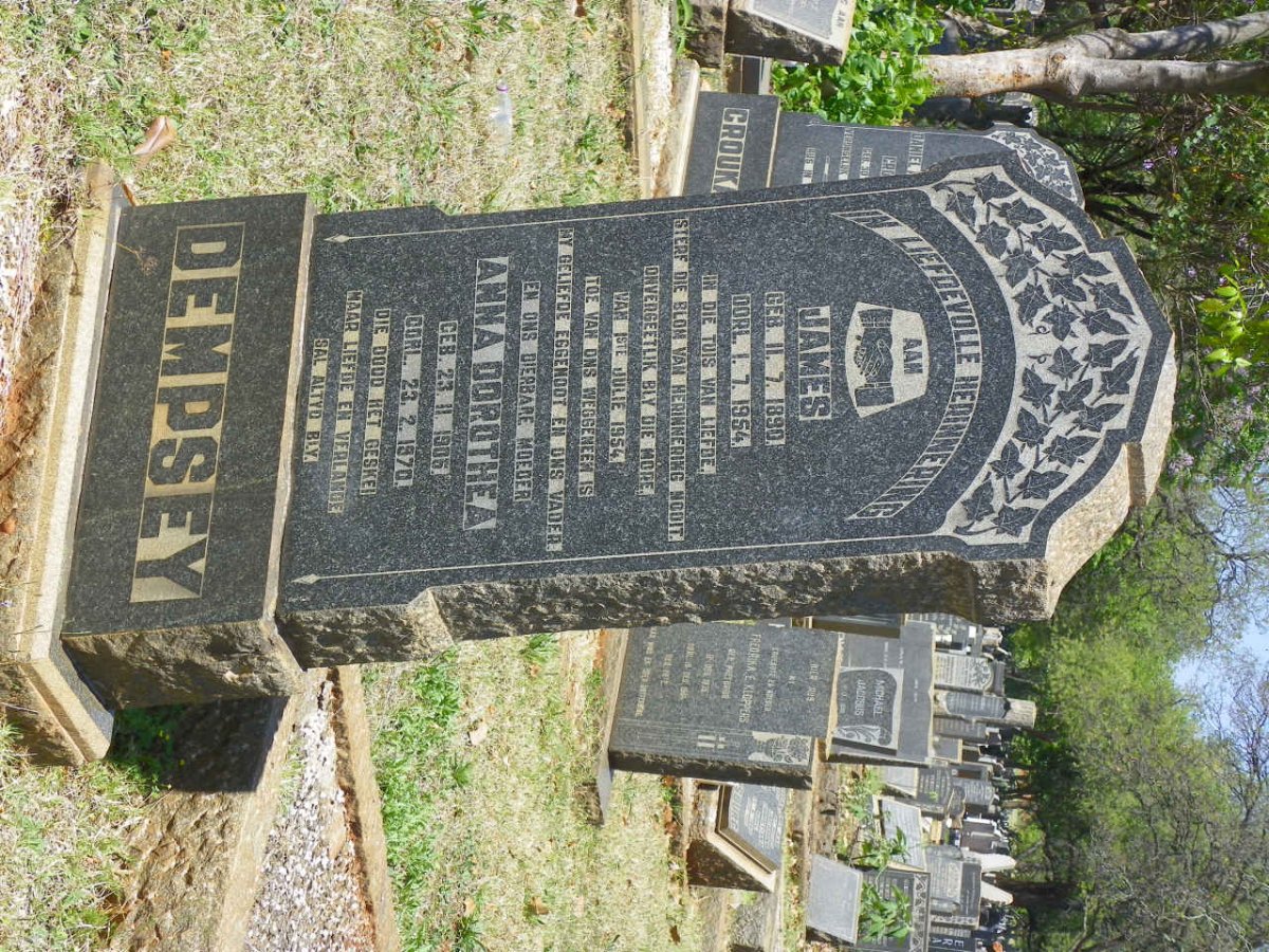 DEMPSEY James 1890-1954 &amp; Anna Dorothea 1906-1970