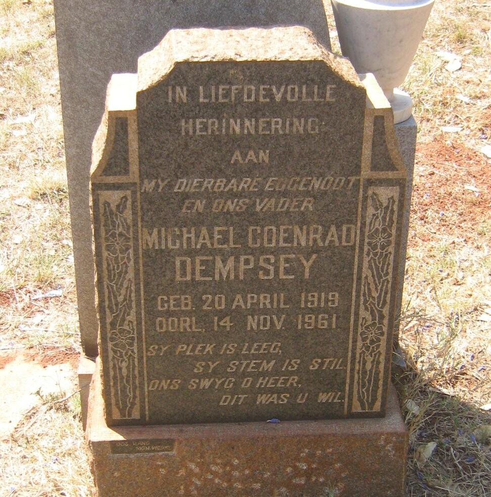 DEMPSEY Michael Coenrad 1919-1961