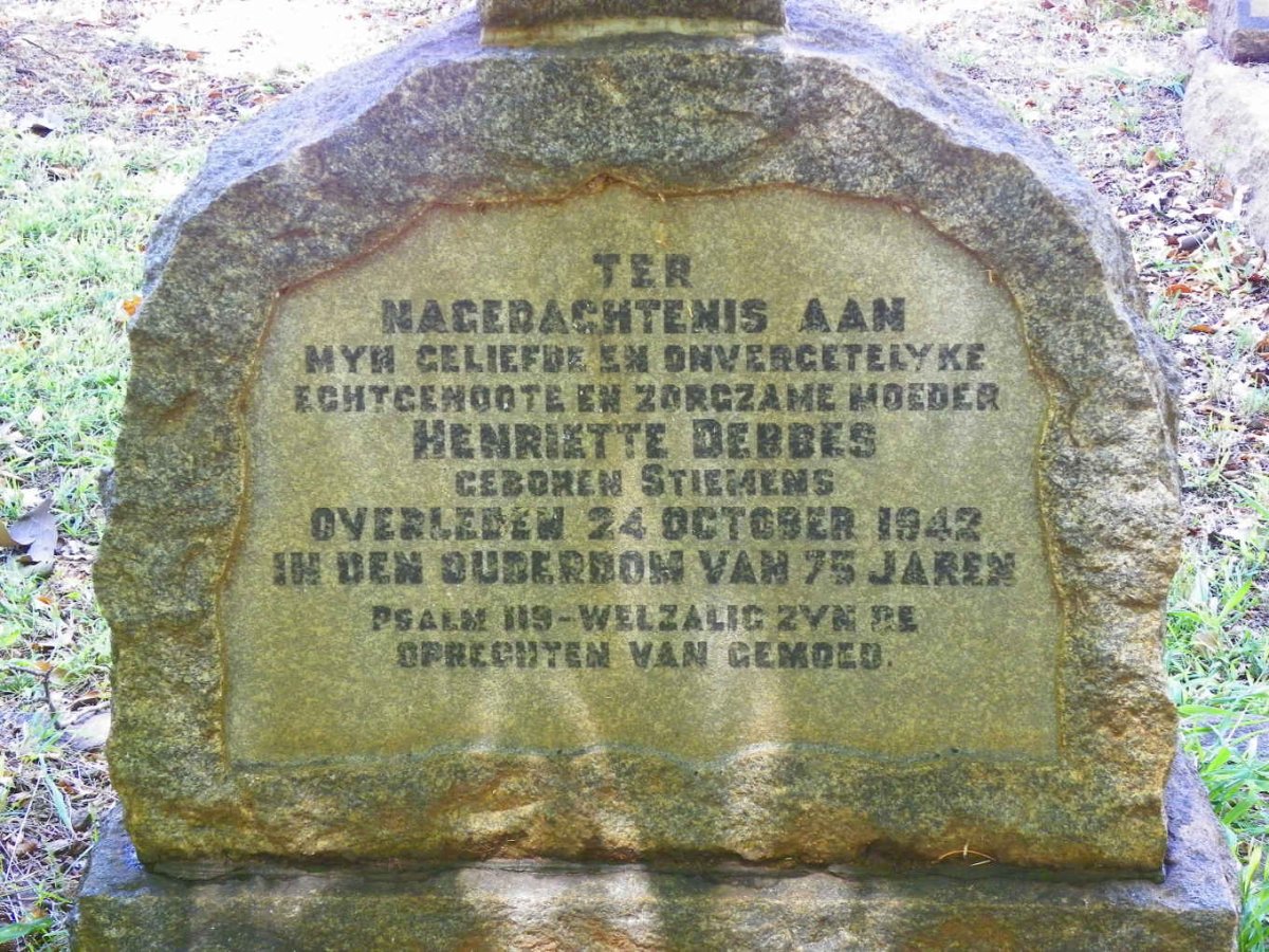DEBBES Henriette nee STIEMENS -1942