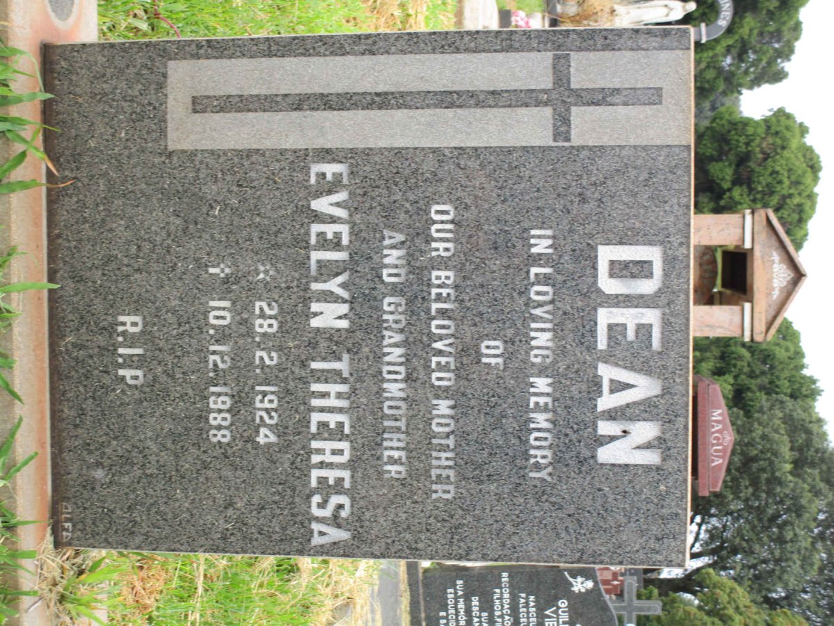 DEAN Evelyn Theresa 1924-1988