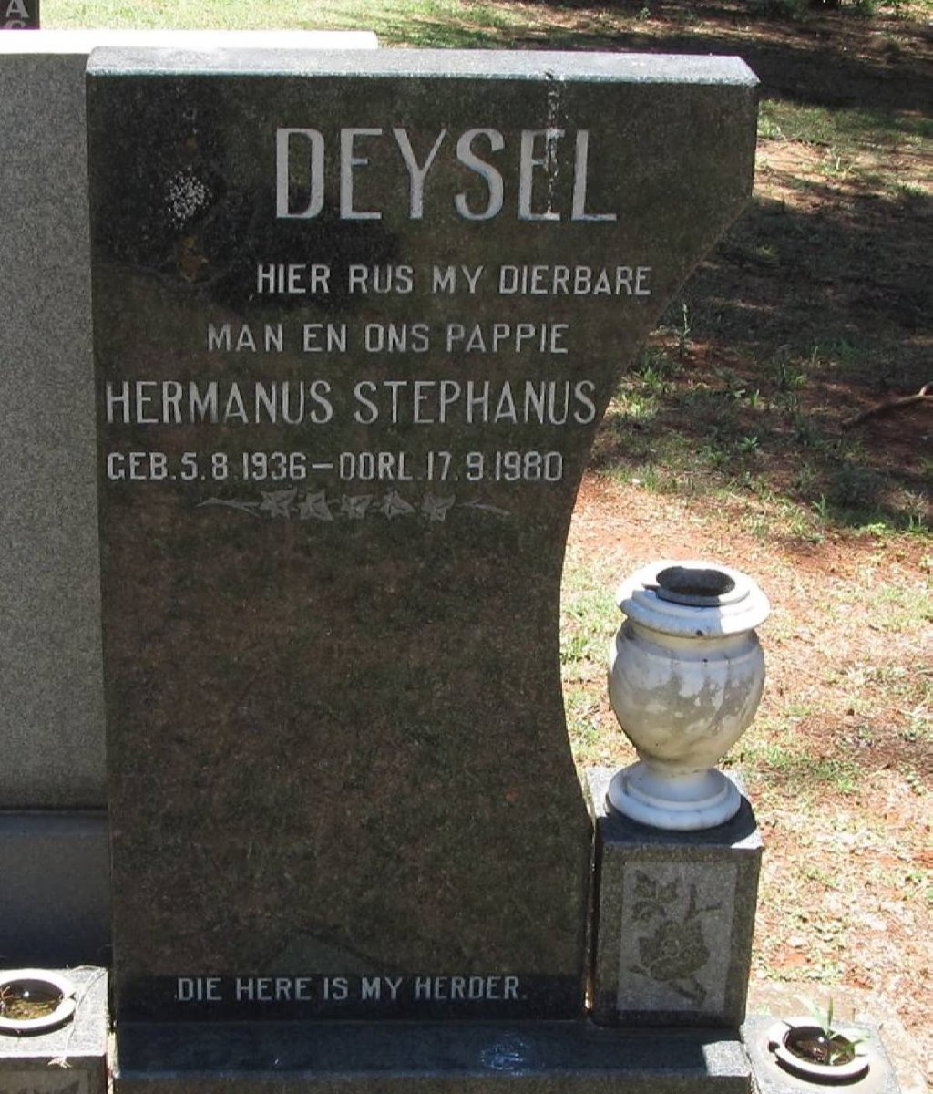 DEYSEL Hermanus Stephanus 1936-1980