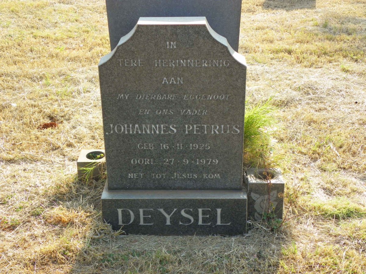 DEYSEL Johannes Petrus 1925-1979