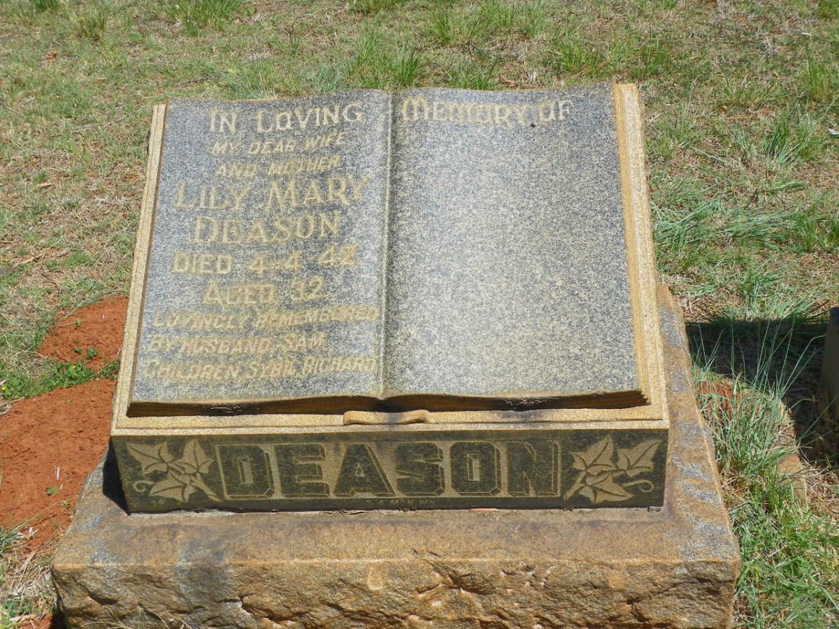 DEASON Lily Mary -1942