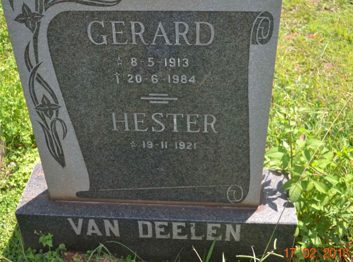 DEELEN Gerard, van 1913-1984 &amp; Hester 1921-