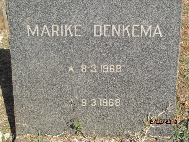 DENKEMA Marike 1968-1968