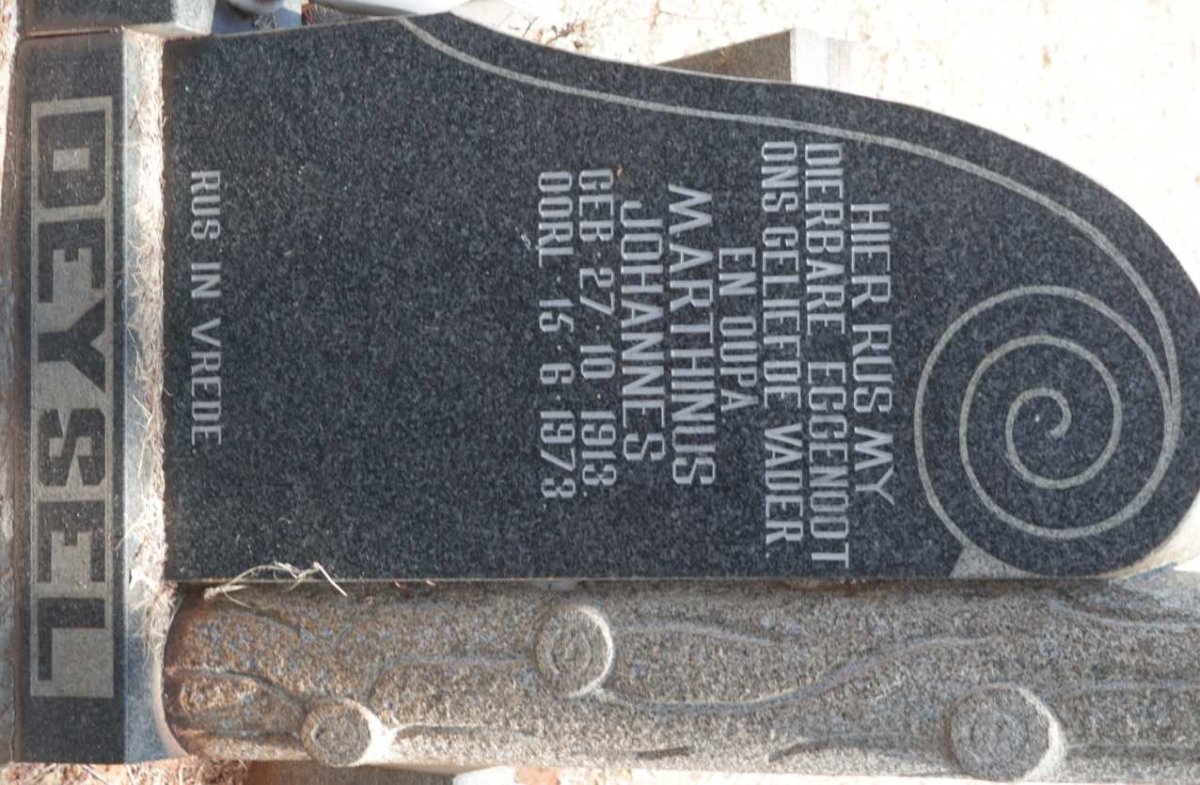 DEYSEL Marthinus Johannes 1913-1973