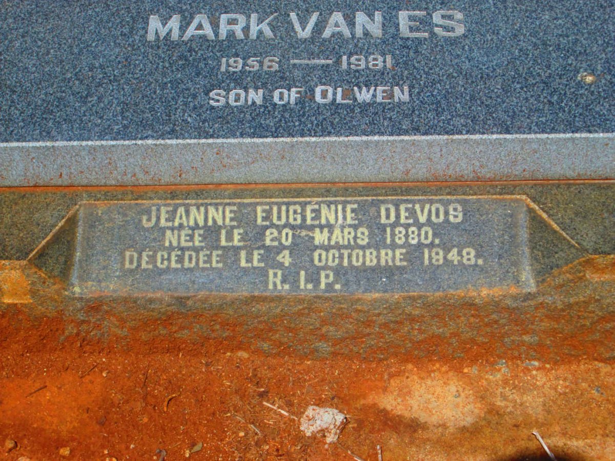 DEVOS Jeanne Eugenie nee DECEDEE 1880-1948