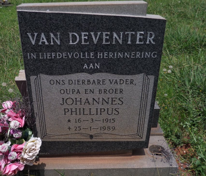 DEVENTER Johannes Phillipus, van 1915-1989