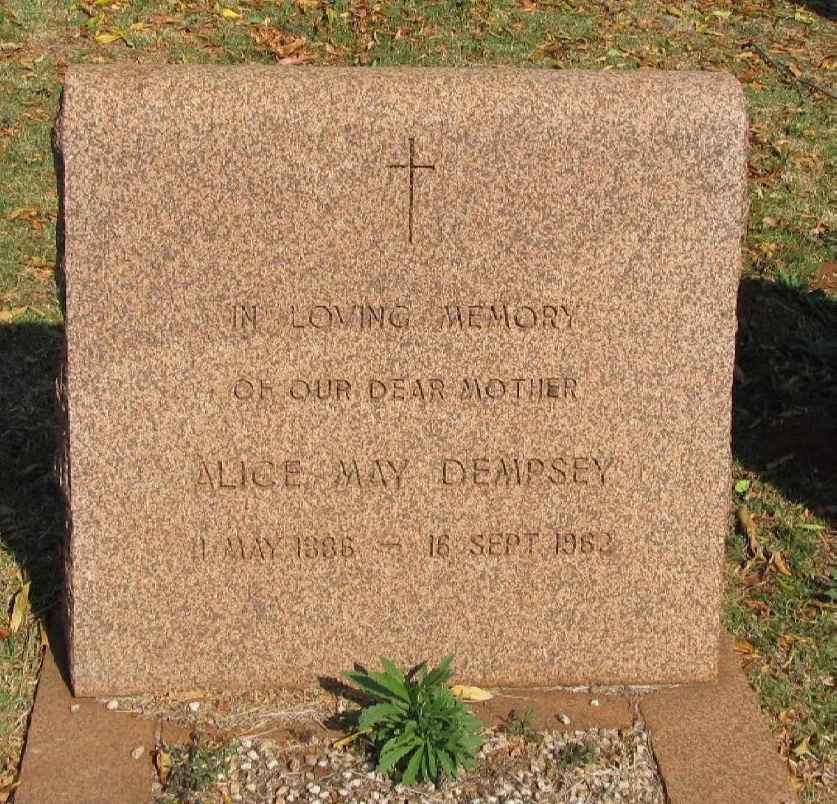 DEMPSEY Alice May 1886-1962