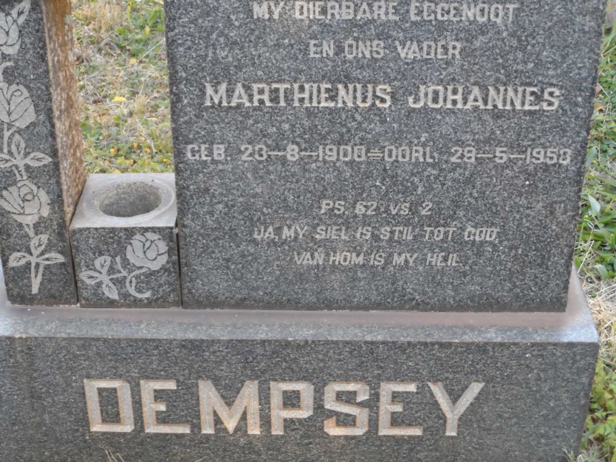 DEMPSEY Marthienus Johannes 1900-1953