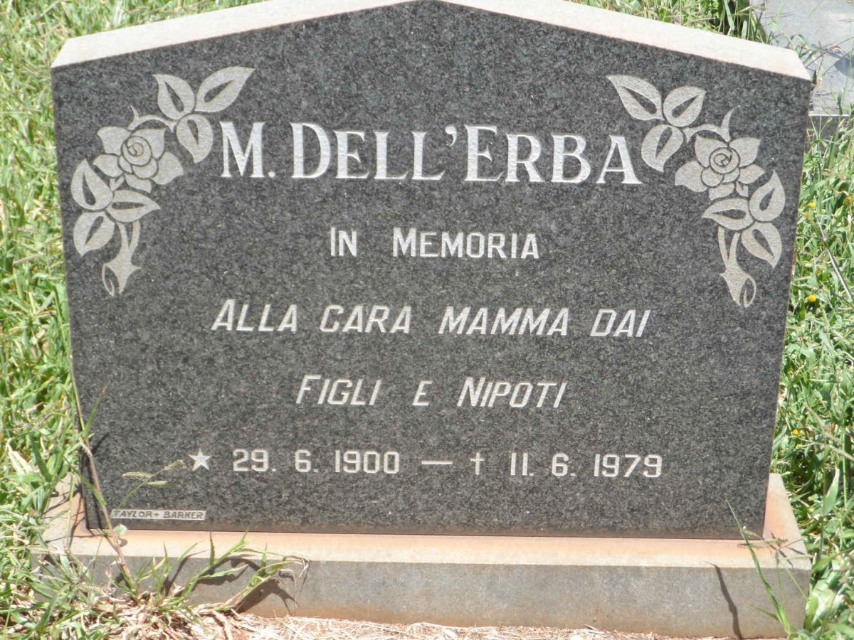 DELL'ERBA M. 1900-1979