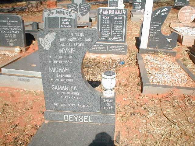 DEYSEL Wynie 1960-1986 :: DEYSEL Michael 1981-1986 :: DEYSEL Samantha 1983-1986