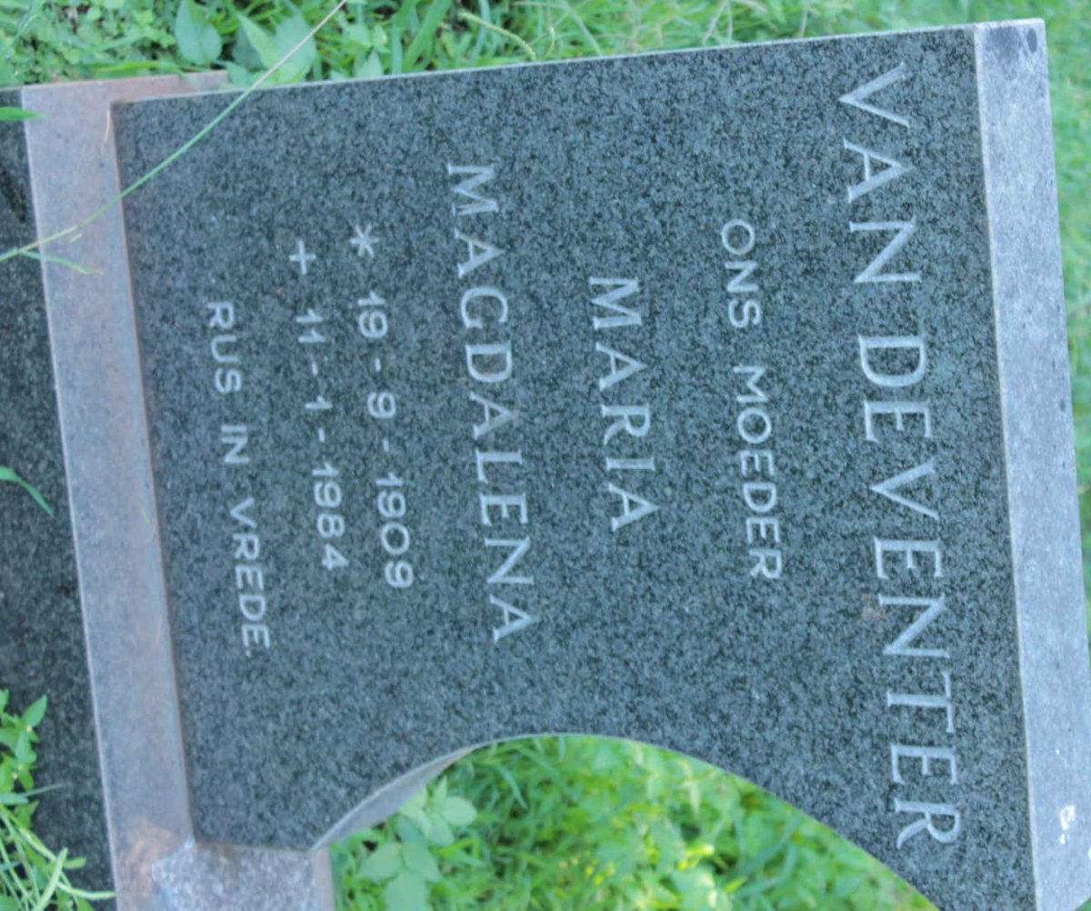 DEVENTER Maria Magdalena, van 1909-1984