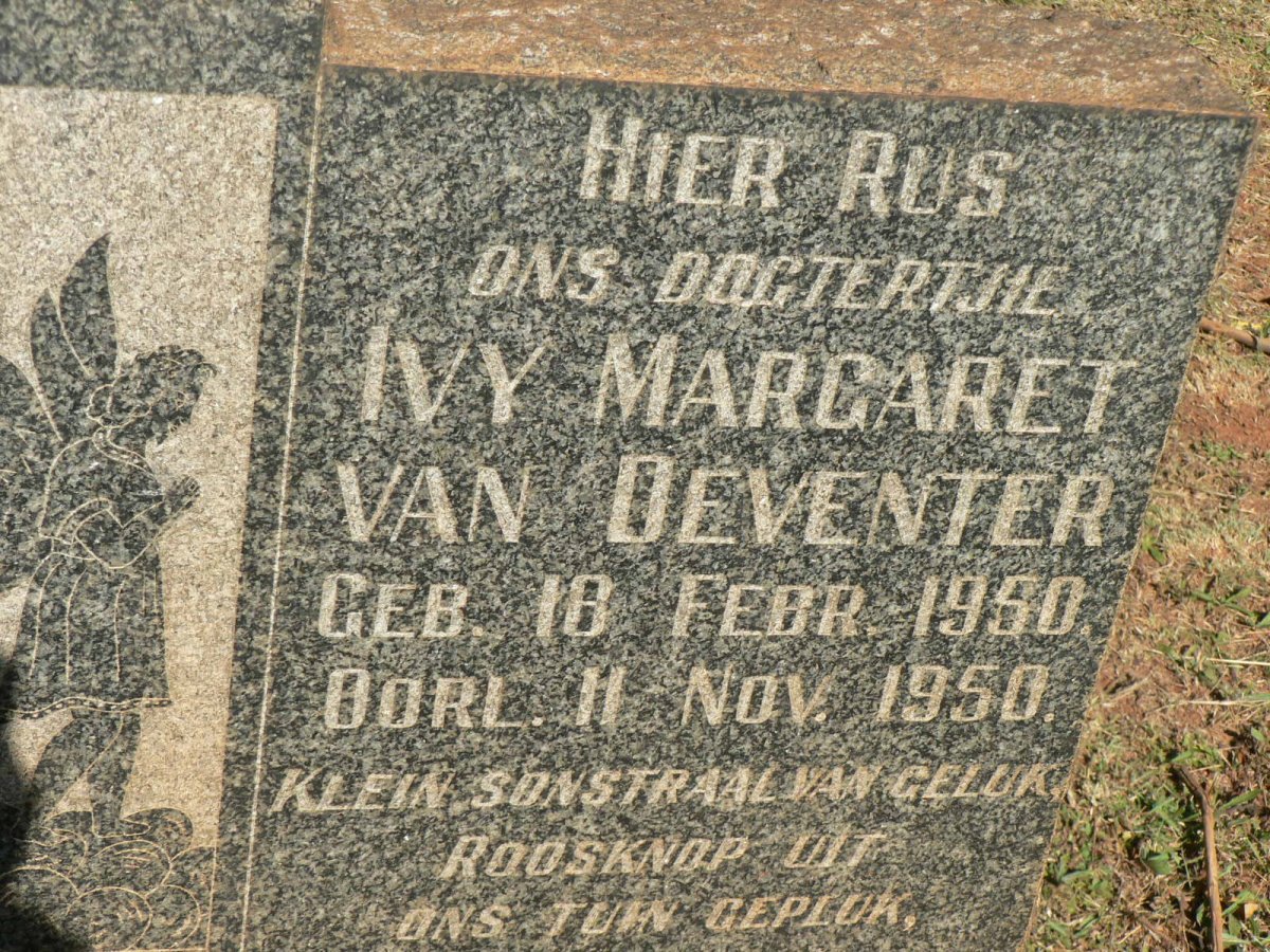 DEVENTER Ivy Margaret, van 1950-1950