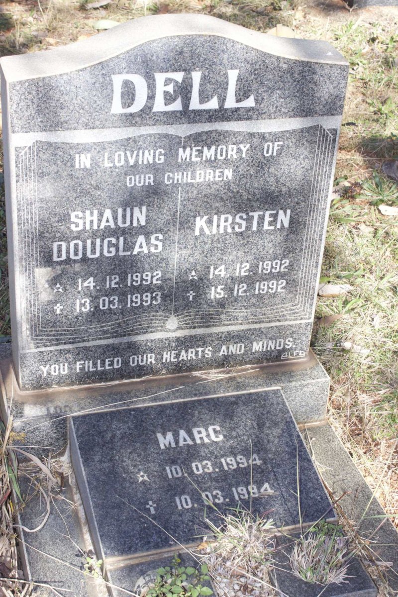 DELL Shaun Douglas 1992-1993 :: DELL Kirsten 1992-1992 :: DELL Marc 1994-1994