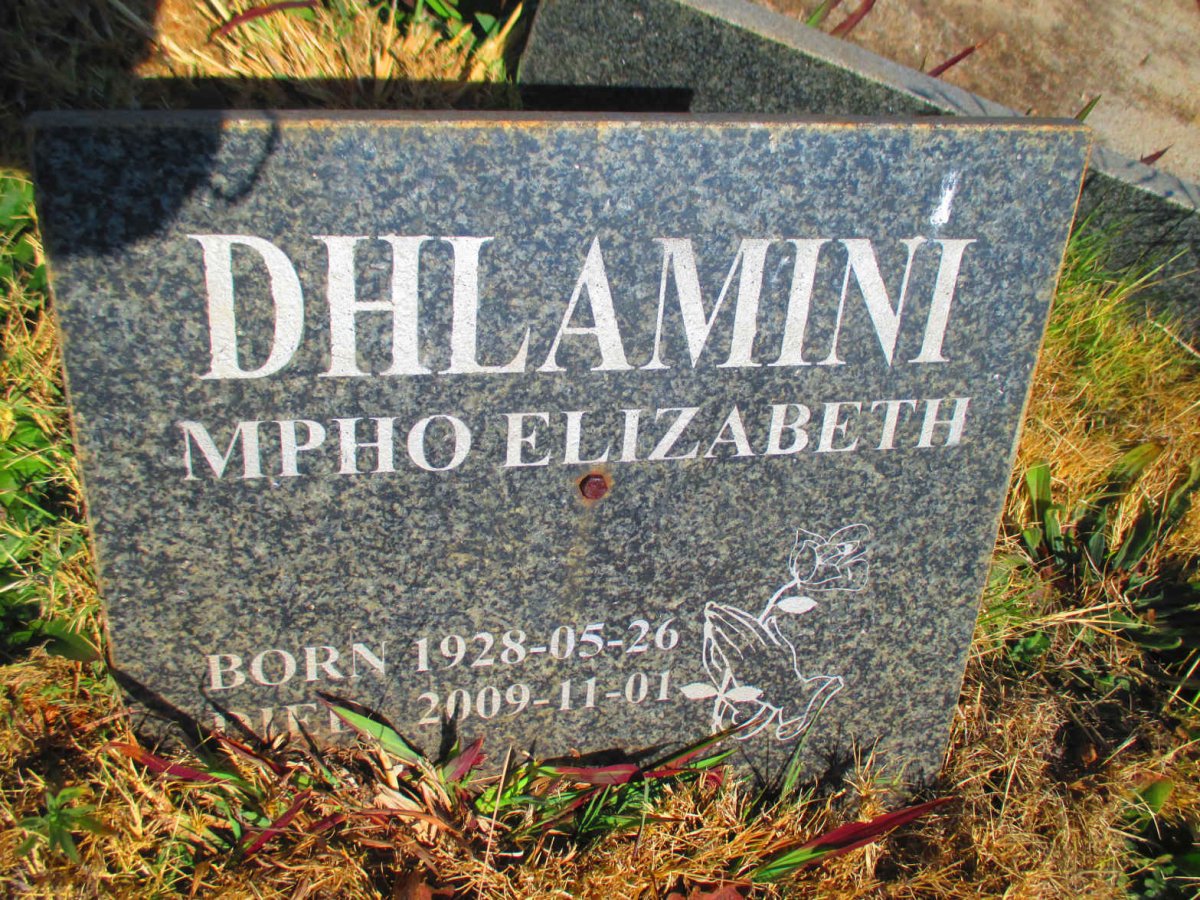 DHLAMINI Mpho Elizabeth 1928-2009