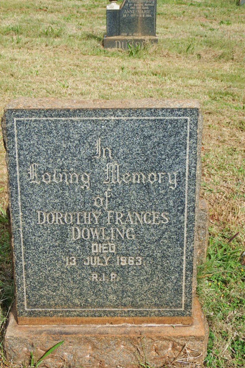 DOWLING Dorothy Frances -1963