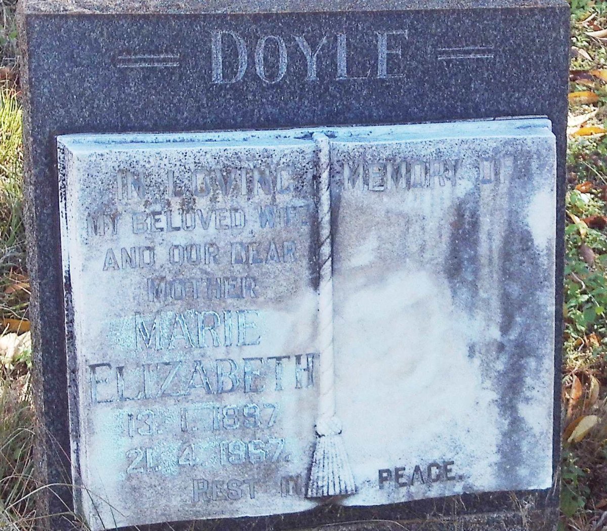 DOYLE Marie Elizabeth 1897-1967