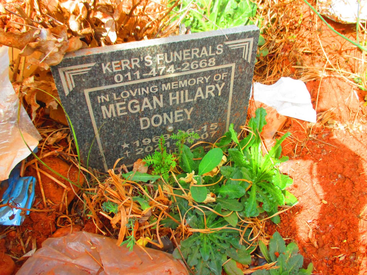 DONEY Megan Hilary 1969-2021
