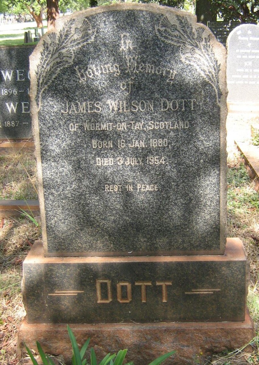 DOTT James Wilson 1880-1954