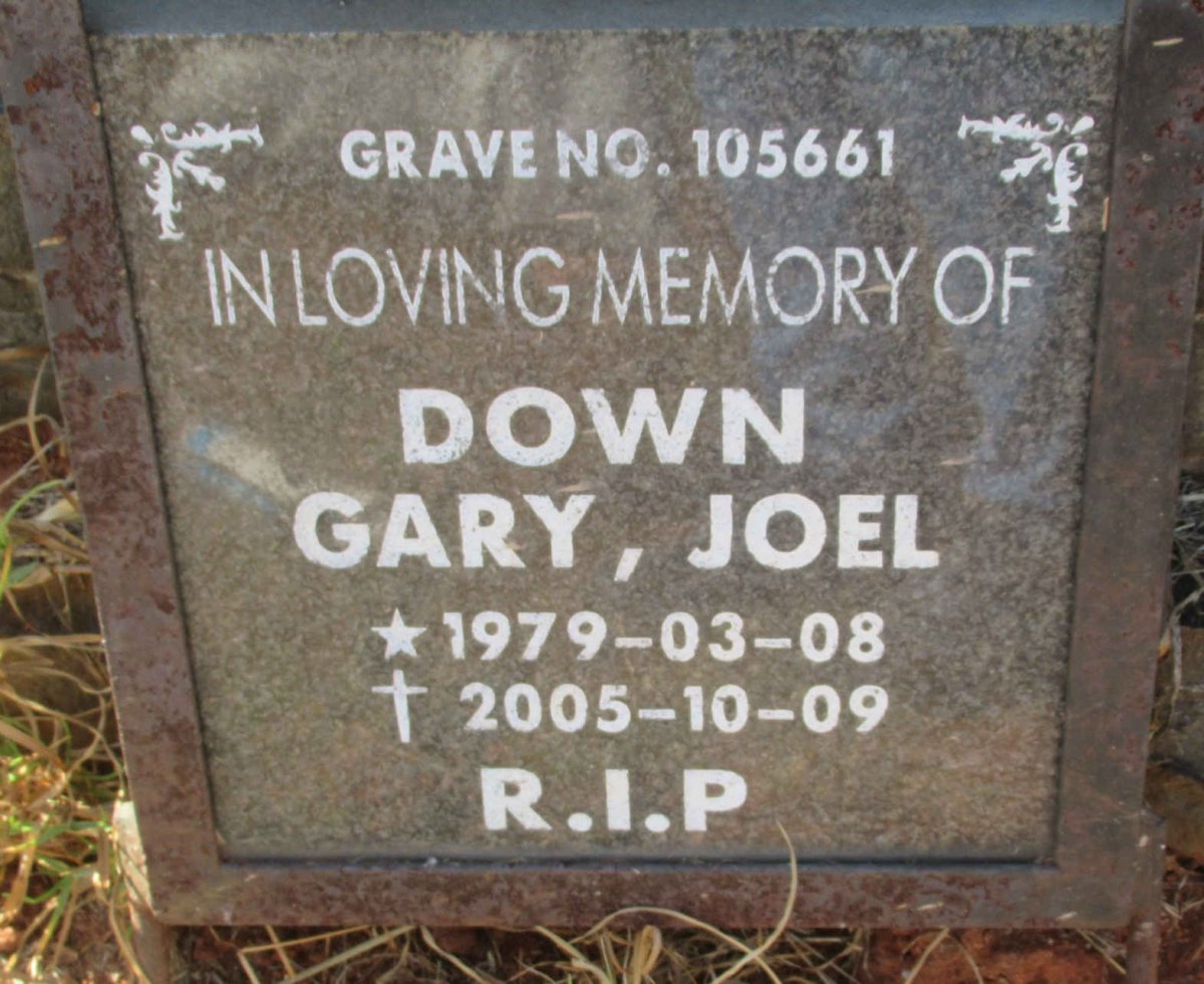 DOWN Gary Joel 1979-2005