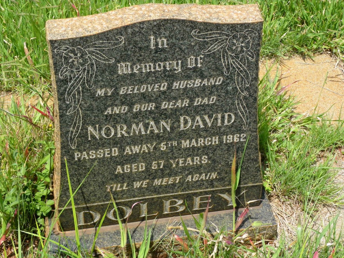 DOLBEY Norman David -1962