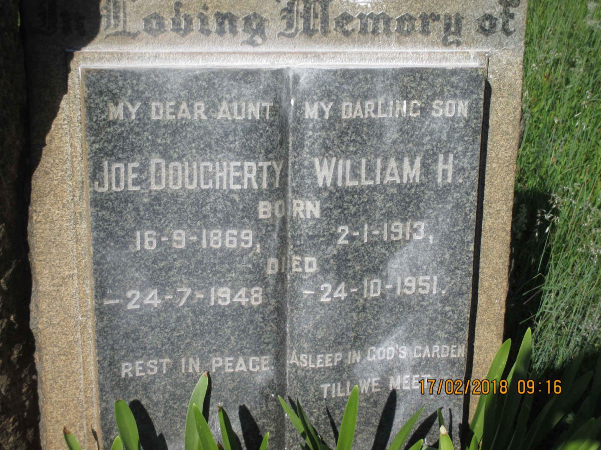 DOUGHERTY Joe 1869-1948 :: DOUGHERTY William H. 1913-1951