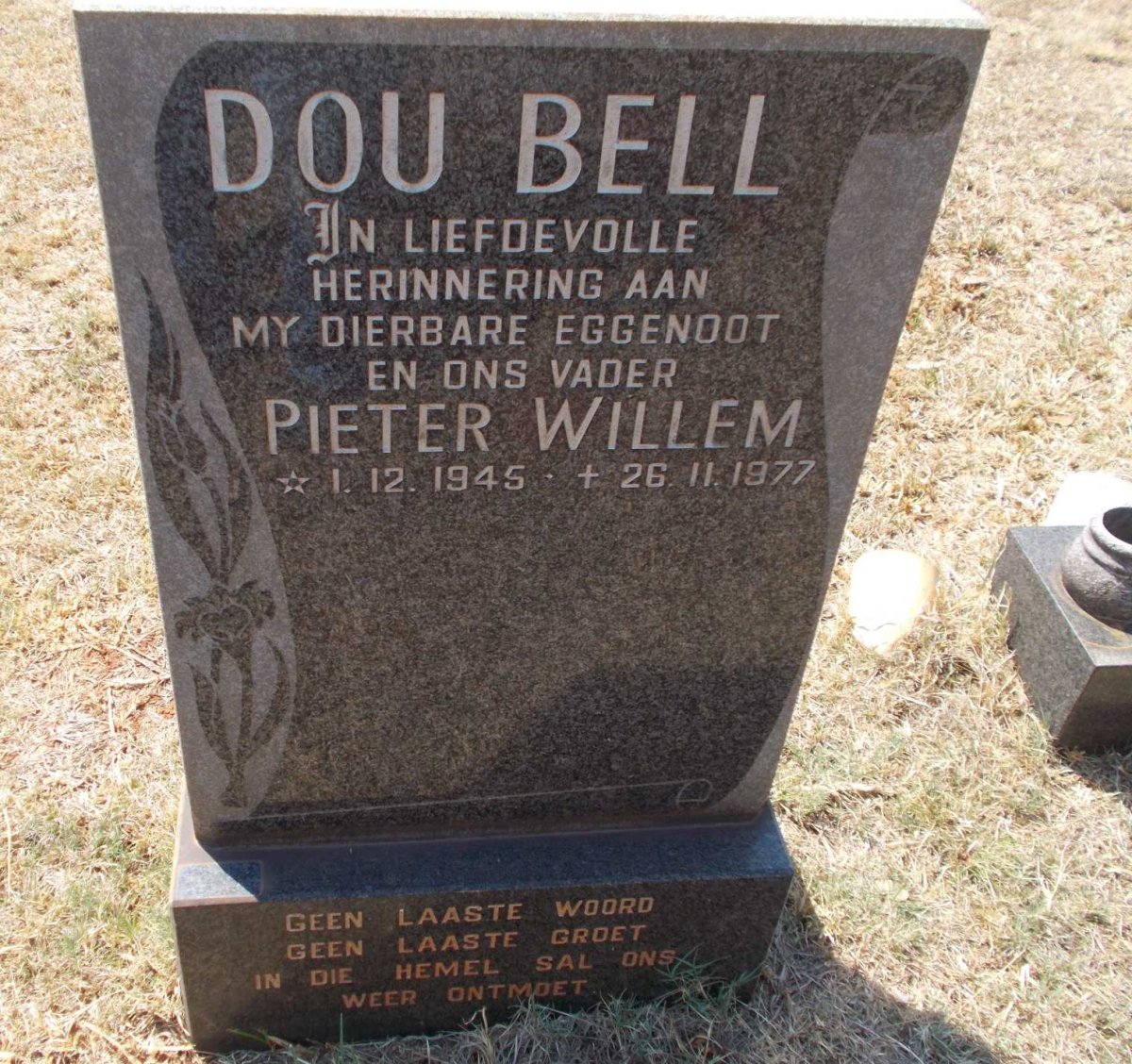DOUBELL Pieter Willem 1945-1977