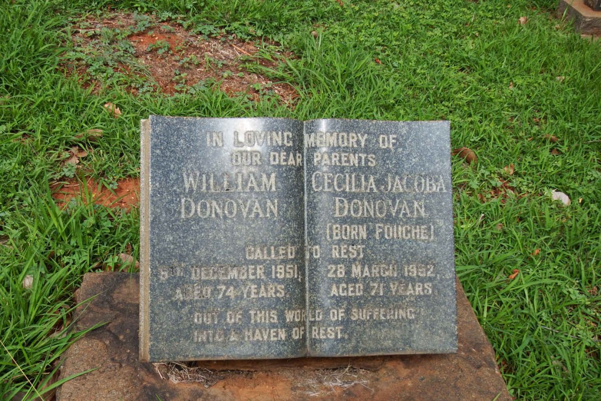 DONOVAN William -1951 &amp; Cecilia Jacoba FOUCHE -1952