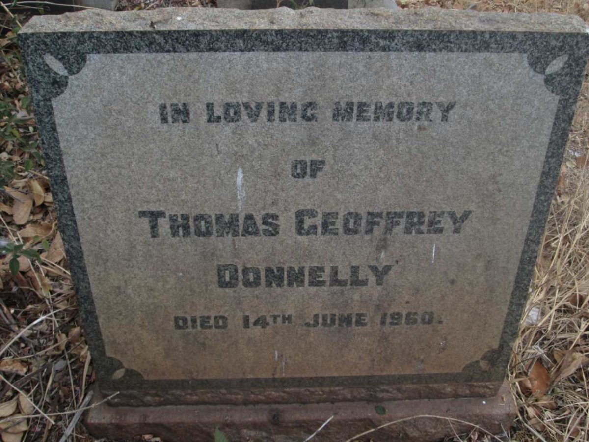 DONNELLY Thomas Geoffrey -1960