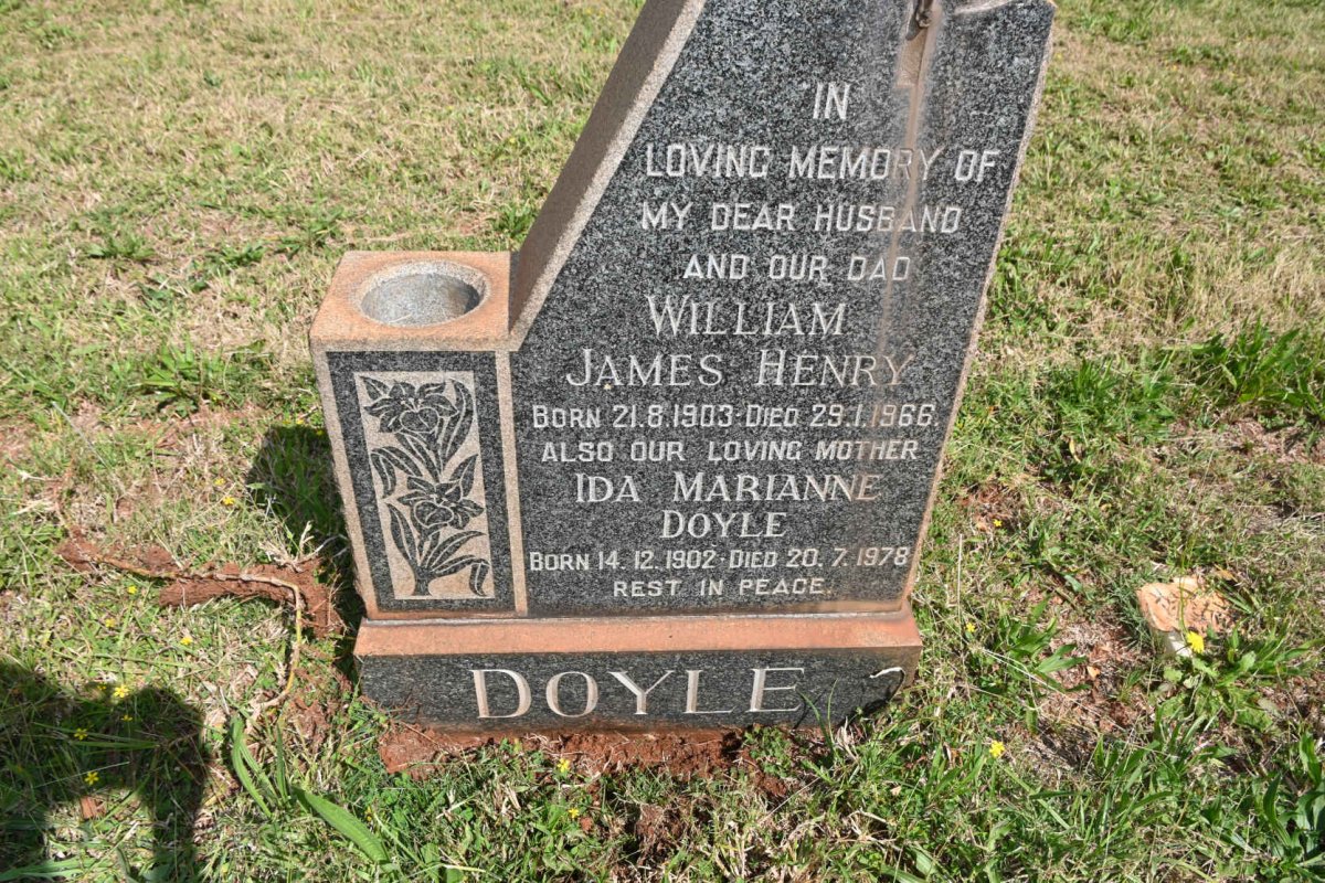 DOYLE William James Henry 1903-1966 &amp; Ida Marianne 1902-1978
