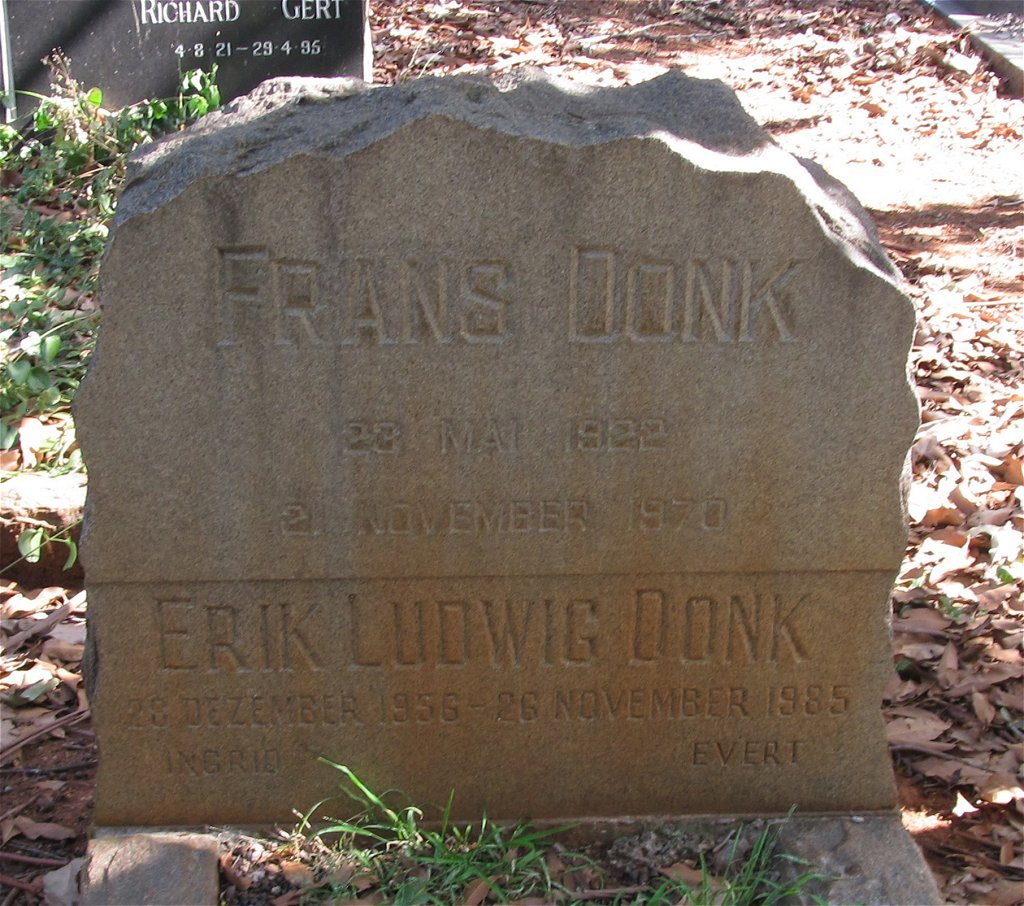 DONK Frans 1922-1970 :: DONK Erik Ludwig 1956-1985