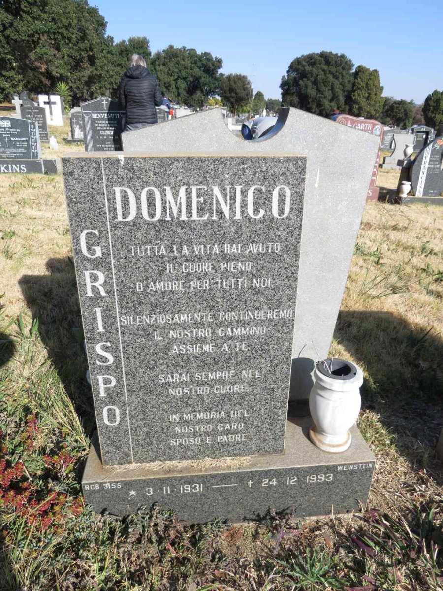 DOMENICO Grispo 1931-1993