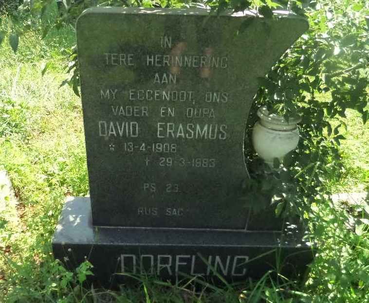 DORFLING David Erasmus 1908-1983
