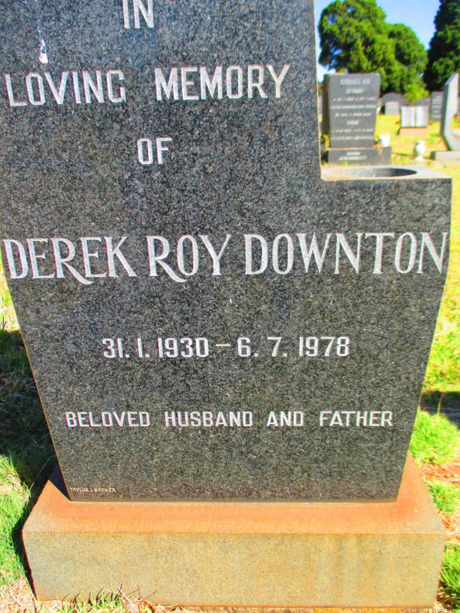DOWNTON Derek Roy 1930-1978