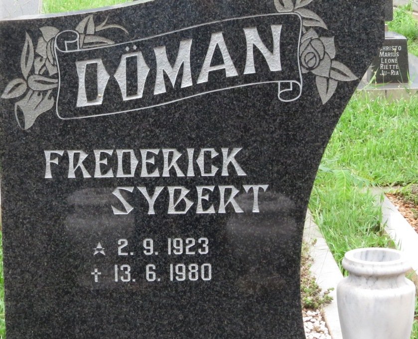 DOMAN Frederick Sybert 1923-1980