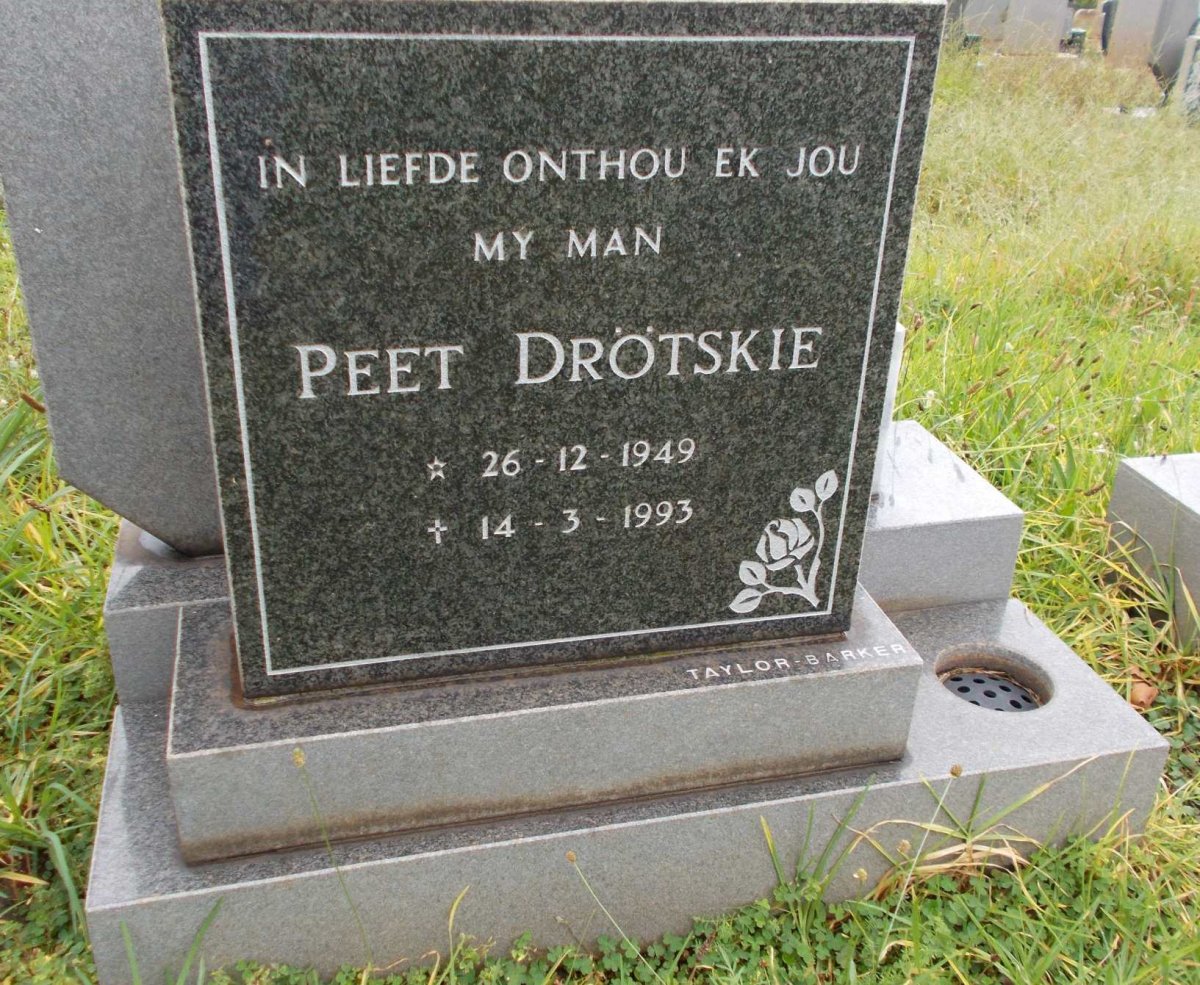 DRÖTSKIE Peet 1949-1993