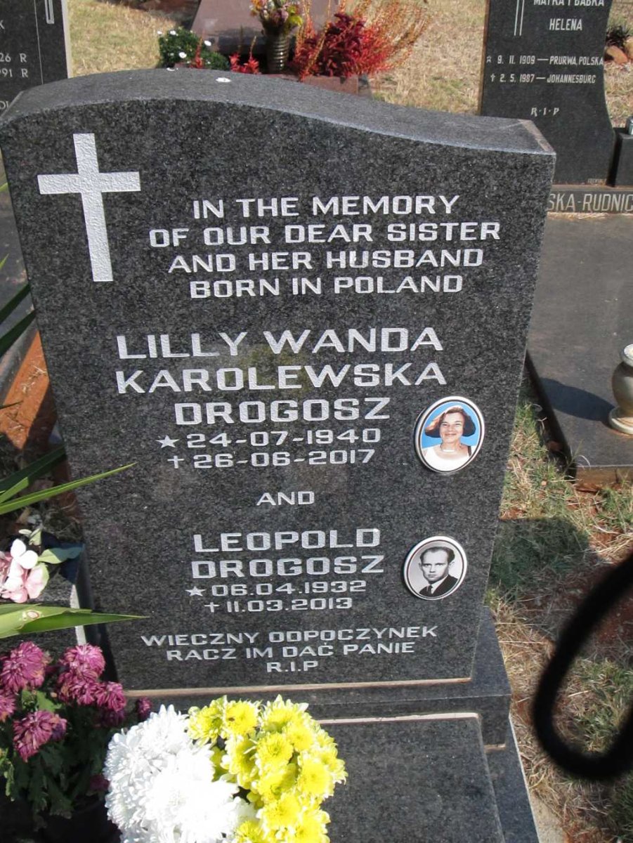 DROGOSZ Leopold 1932-2013 &amp; Lilly Wanda KAROLEWSKA 1940-2017