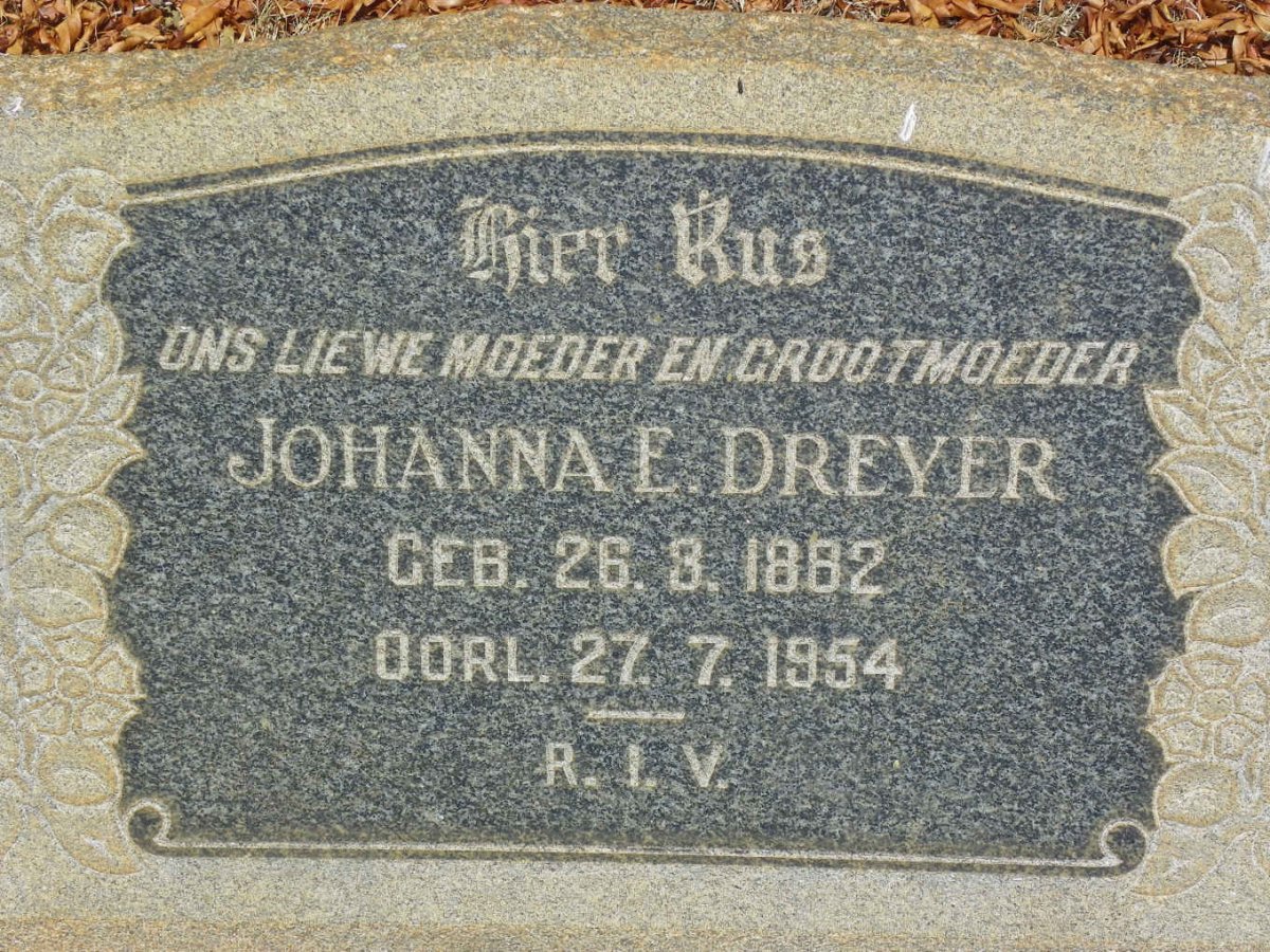 DREYER Johanna E. 1882-1954
