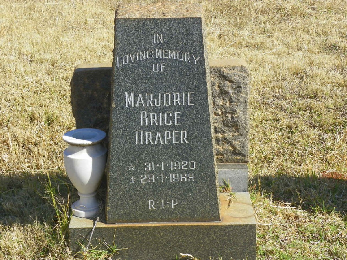 DRAPER Marjorie Brice 1920-1969