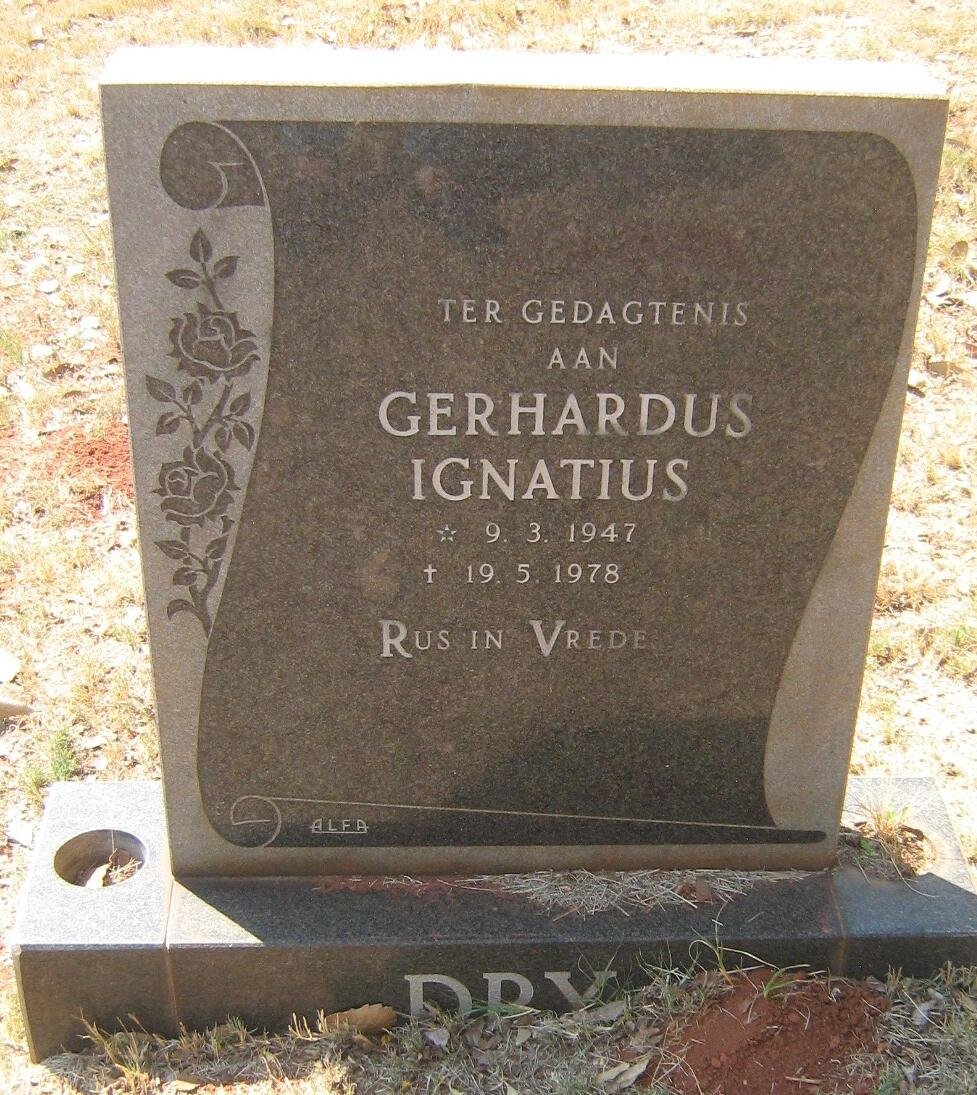 DRY Gerhardus Ignatius 1947-1978