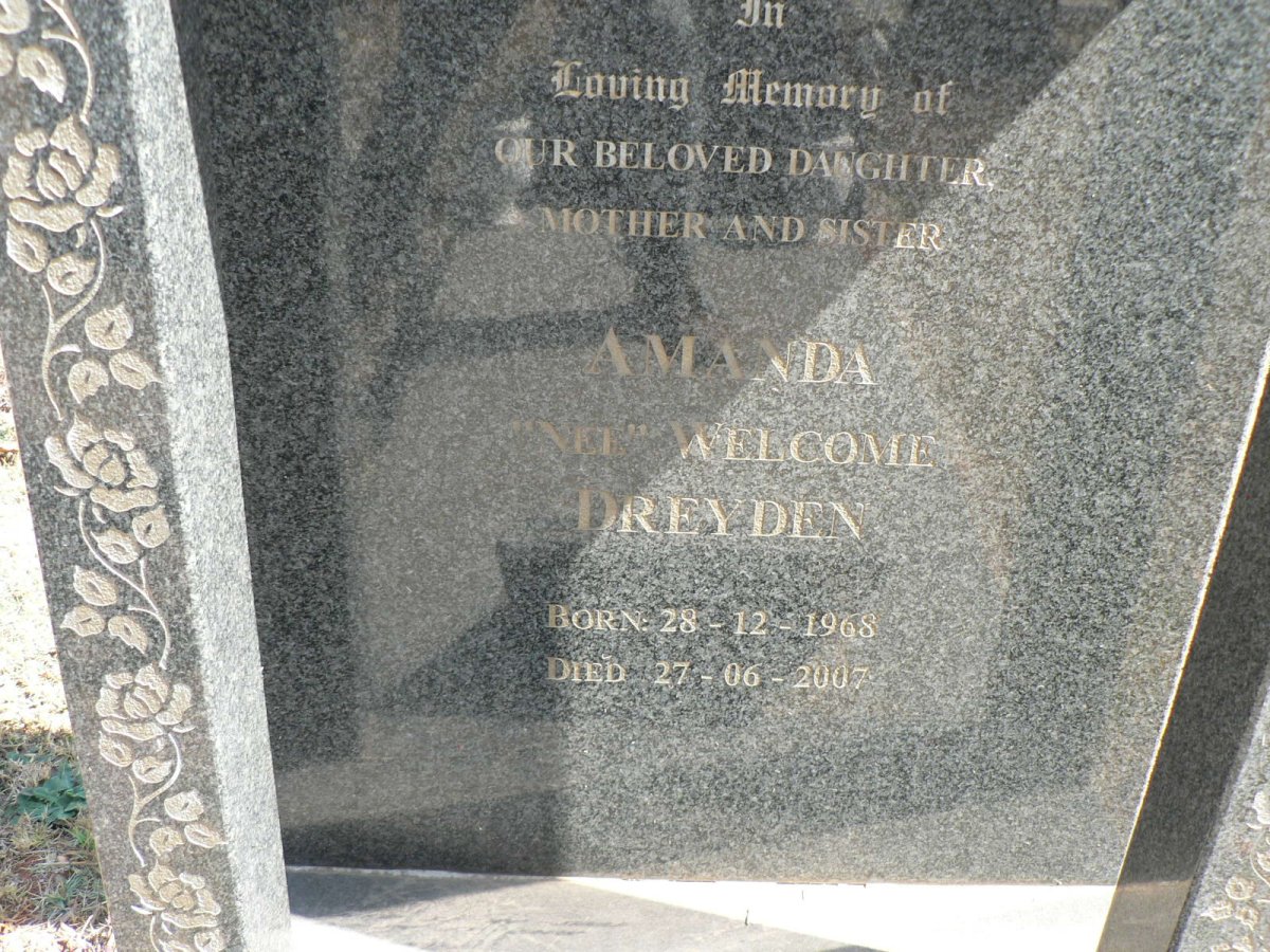 DREYDEN Rozlenn Amanda nee WELCOME 1968-2007