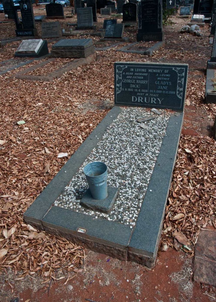 DRURY George Harry 1915-1958 &amp; Gladys Jane 1909-2008