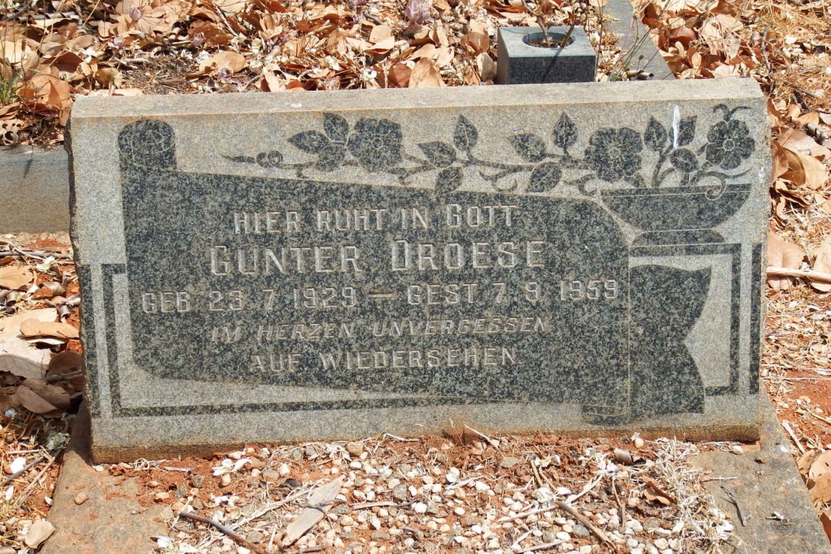 DROESE Gunter 1929-1959
